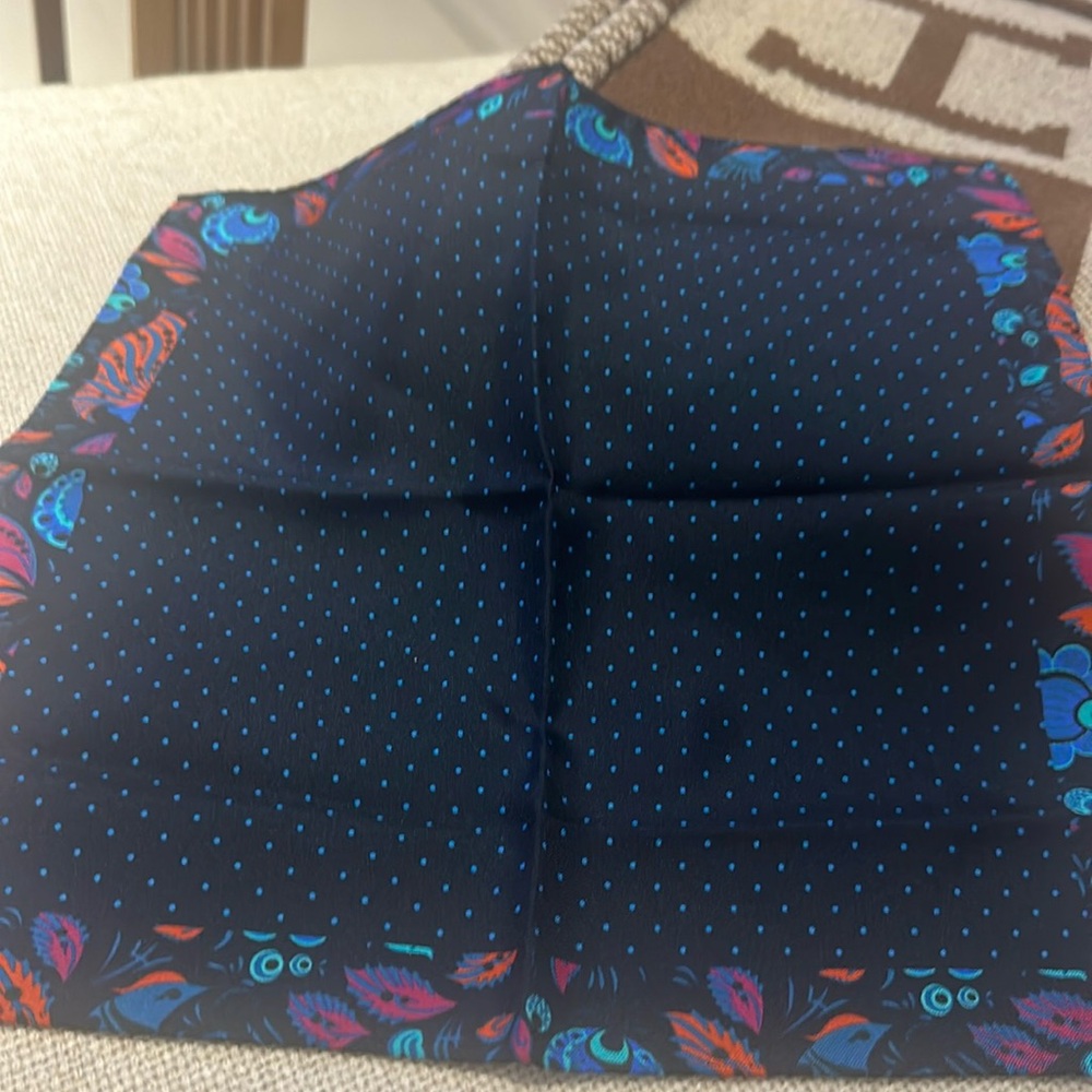 Silk pocket square.